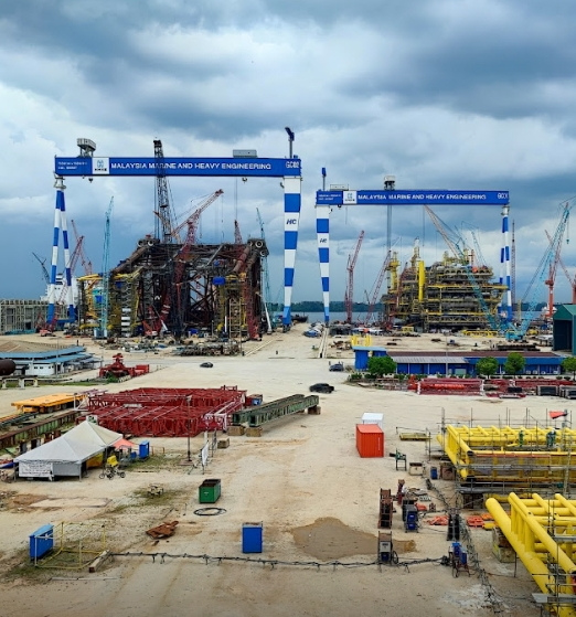 Industrial and heavy engineering project site